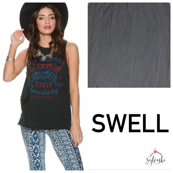 ๐ Swell Thunder Speedway Ripped Tank - Picture 3 of 6